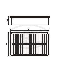 SCT GERMANY Gaisa filtrs SB 2154